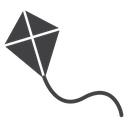 Flying a kite icon