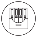 Folder box icon