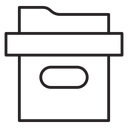 Folder box icon