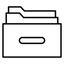 Folder box icon