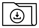 Folder download icon