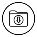 Folder download icon