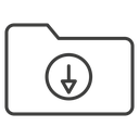 Folder download icon