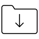 Folder download icon