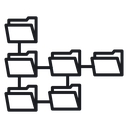 Folder tree 3 icon