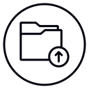 Folder upload 2 icon