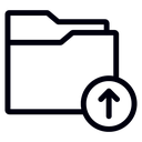 Folder upload 2 icon