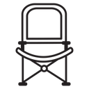 Folding chair icon
