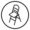 Folding chair icon