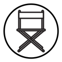 Folding chair icon