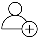 Follower Add User Plus icon
