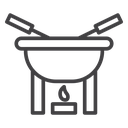 Fondue pot icon