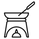 Fondue pot icon