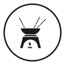 Fondue pot icon