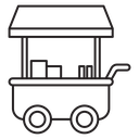 Food cart icon