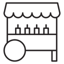 Food cart icon