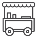 Food cart icon