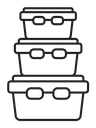 Food containers icon