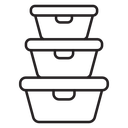 Food containers icon