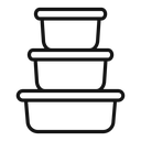 Food containers icon