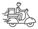 Food delivery icon