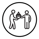 Food donation icon