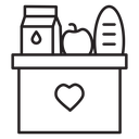 Food donation icon