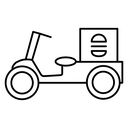 Food home delivery icon