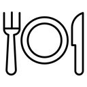 Food Plate Cutlery icon