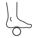 Foot massage orthopedic ball icon