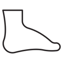Foot side view 2 icon