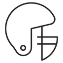 Football helmet icon
