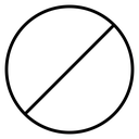 Forbidden Black Outline icon