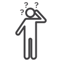 Forget Black Outline icon