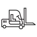 Forklift loader icon