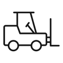 Forklift loader icon