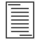 Format Text Document Black Outline icon