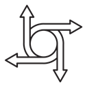 Four directions icon