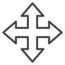 Four directions icon