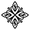 Four Petal Floral Motif icon