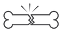 Fracture Black Outline icon