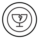 Fragile package icon