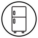 Fridge Black Outline icon