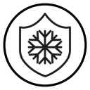Frost resistant Black Outline icon