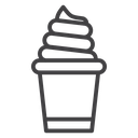 Frozen yogurt icon
