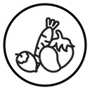 Fruits Vegetables Carrot Beet icon
