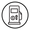 Fuel price increase icon
