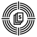 Funds hunting icon