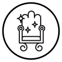 Furniture dry cleaning icon