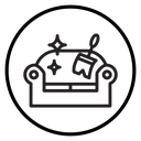 Furniture dry cleaning icon